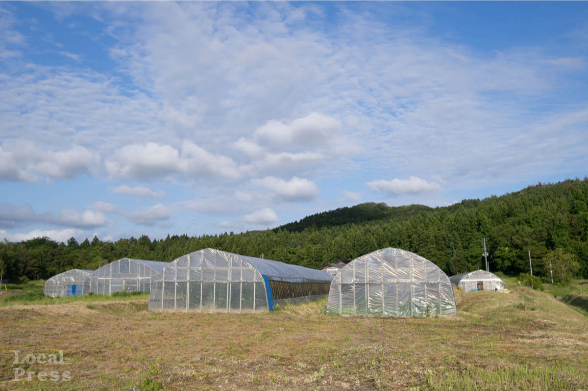 上越市のトマト農家「やまぎし農園」外観