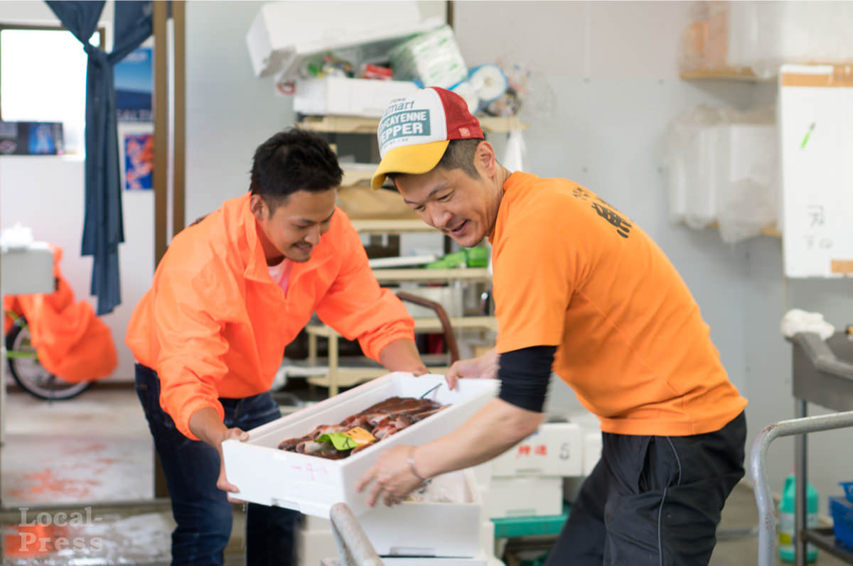 上越市のアメ横魚勢の皆さん