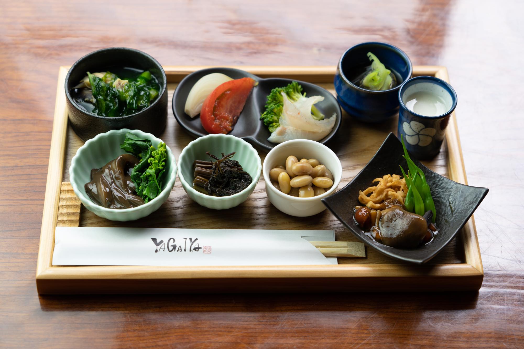 桑取谷の平左衛門カフェでYAGAIYAが提供したお膳の写真2